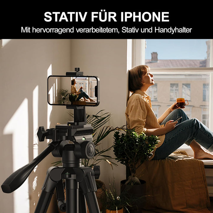 RALENO 60'' Stativ für Kamera, Kompaktes&Leichtes Stativ mit Tasche für Professionelle Fotografen, F