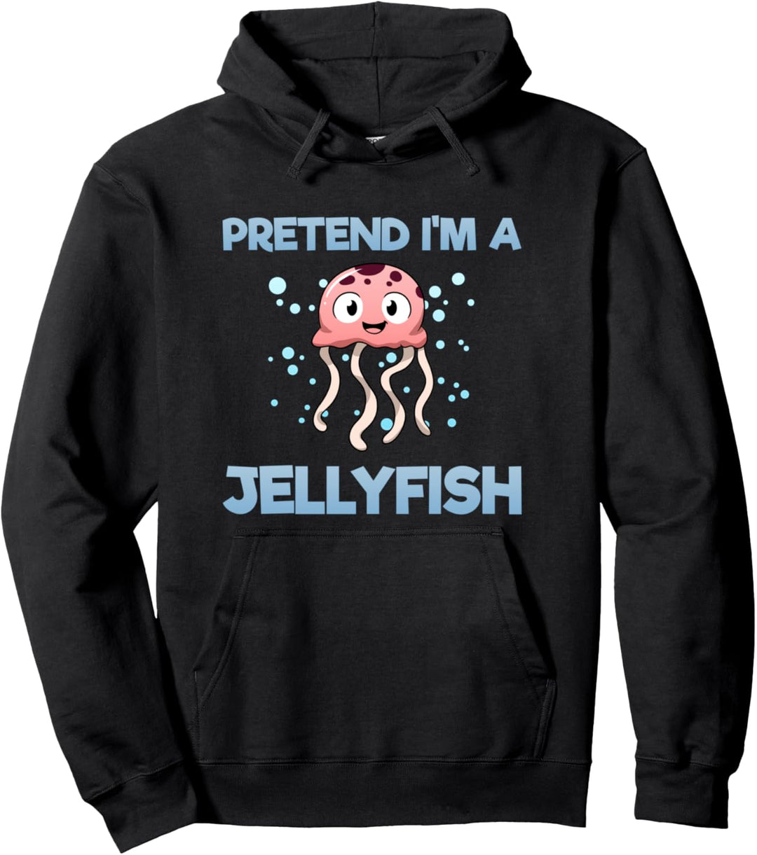 Pretend I'm A Jellyfish Qualle Halloween Party Pullover Hoodie