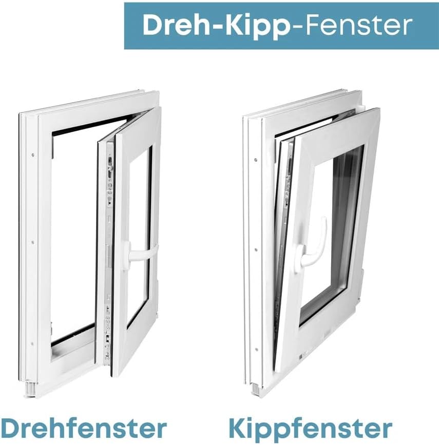 Framex Premium Kellerfenster - Kunststofffenster Weiss BxH 750 x 450 mm - Garagenfenster/Gartenhaus