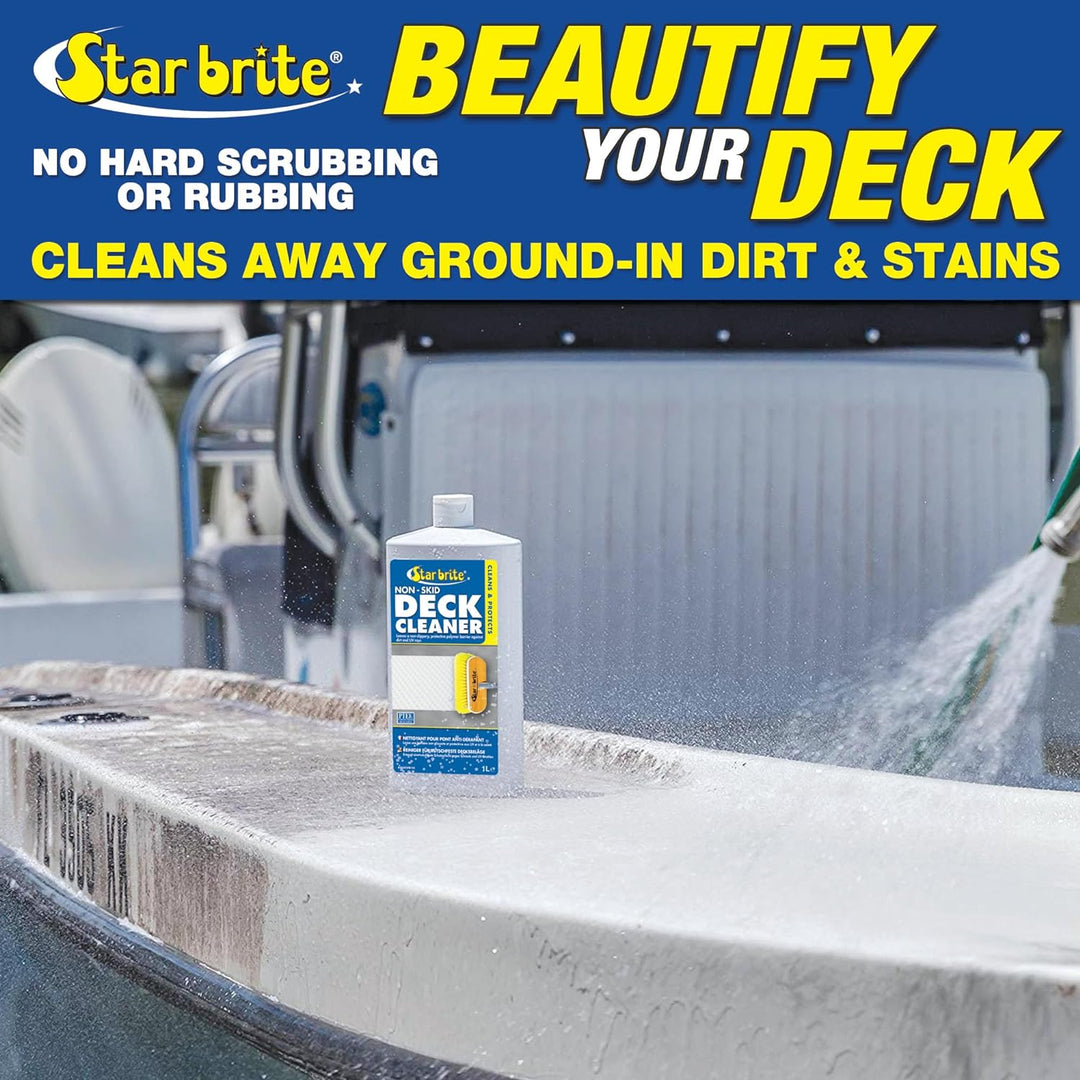 STAR BRITE Anti-Rutsch Deckreiniger &amp; Schutz - Waschen Sie Schmutz von Rutschfesten Oberflächen und