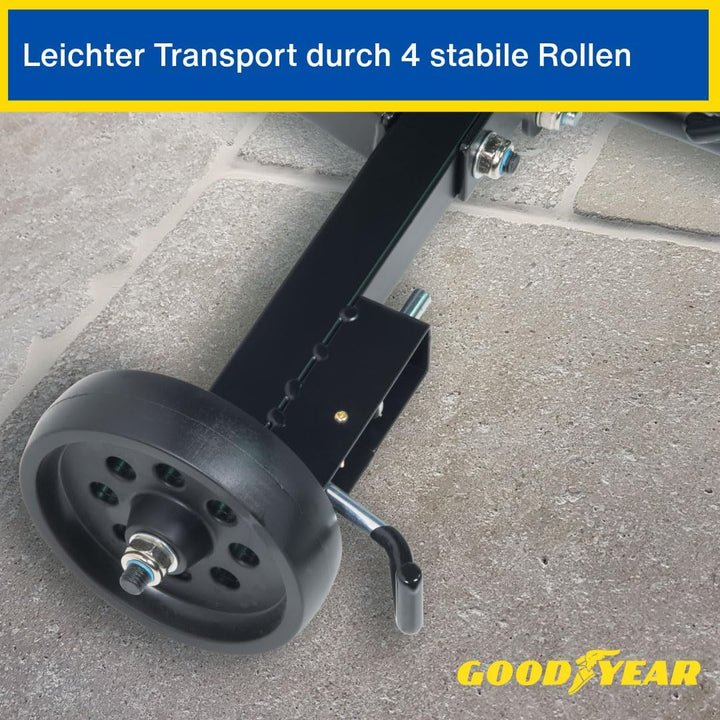 Goodyear Felgenbaumwagen für 4 Reifen, platzsparende und kontaktlose Aufbewahrung, mit Schutzhülle,