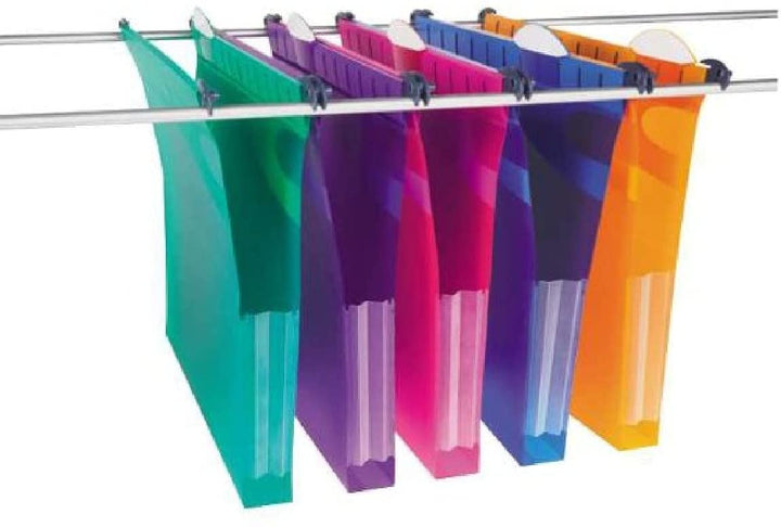 Rexel Multifile Extra 2102573 10er-Pack Hängemappen A4 mit V-Boden 30 mm in verschiedenen Farben, Po