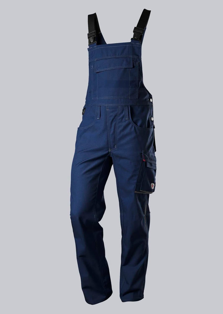 BP 1798-720-110-58l Latzhose, Stretch-Hosenträger mit Clipbefestigungen, 305,00 g/m² Verstärkte Baum