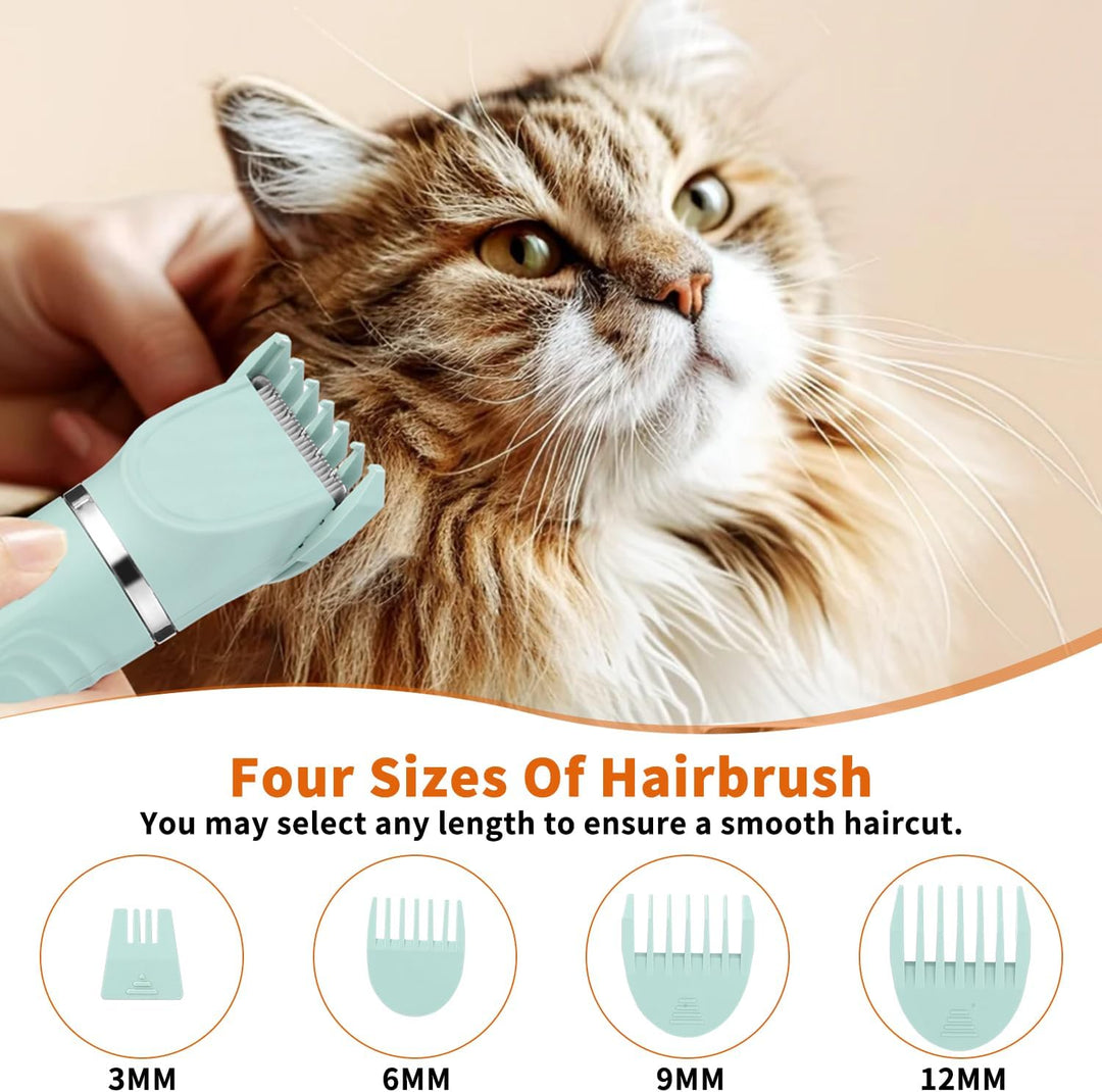 4 in1 Leise Schermaschine Katze, Wiederaufladbar Pfotentrimmer Für Hunde