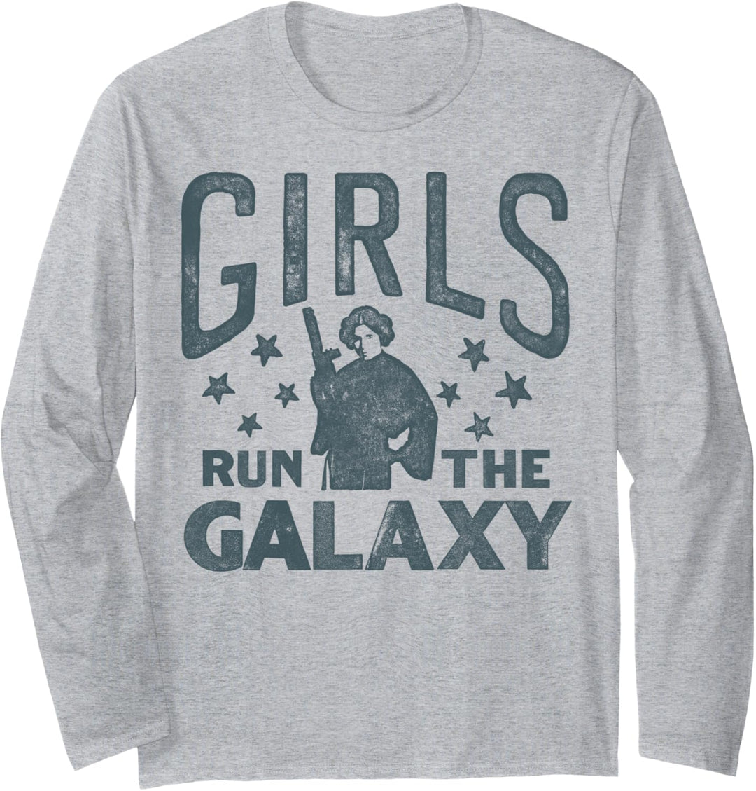 Star Wars Princess Leia Girls Run The Galaxy C1 Langarmshirt