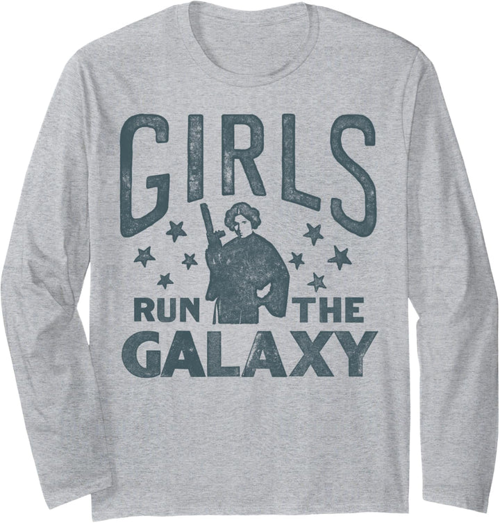 Star Wars Princess Leia Girls Run The Galaxy C1 Langarmshirt