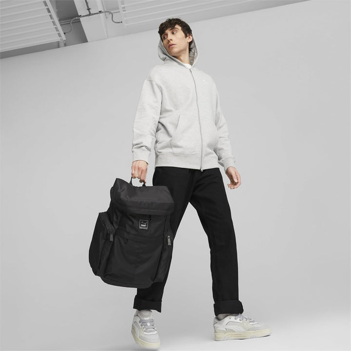 PUMA Unisex Classics Lv8 gewebter Rucksack, Schwarz, Einheitsgrösse
