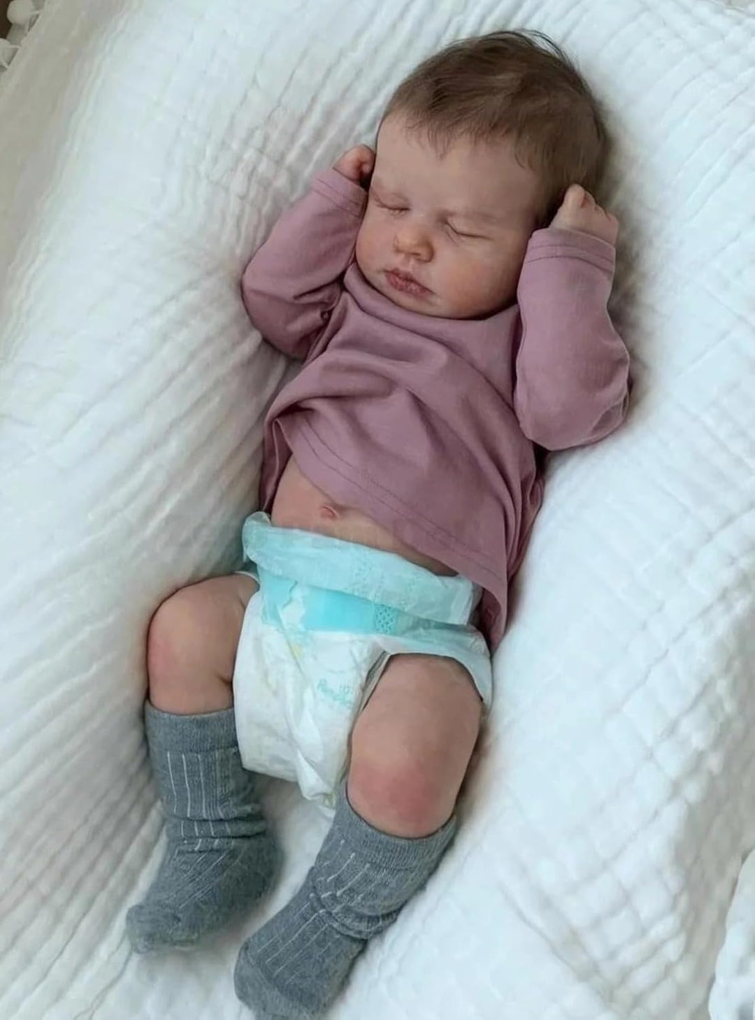 Zero pam Baby Reborn 48 cm, für Mädchen, realistisch, Babys, die echt Aussehen, kompletter Körper mi