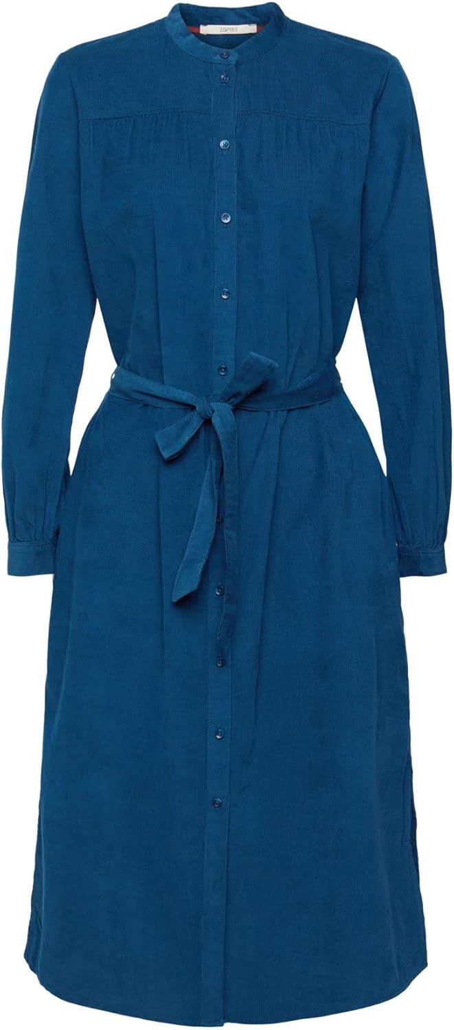 ESPRIT Damen Kleid 32 450/Petrol Blue, 32 450/Petrol Blue