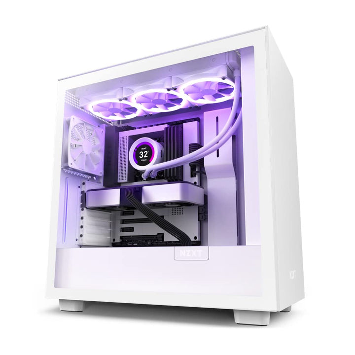 NZXT H7 ATX Mid Tower Chassis. White H7 Base Weiss