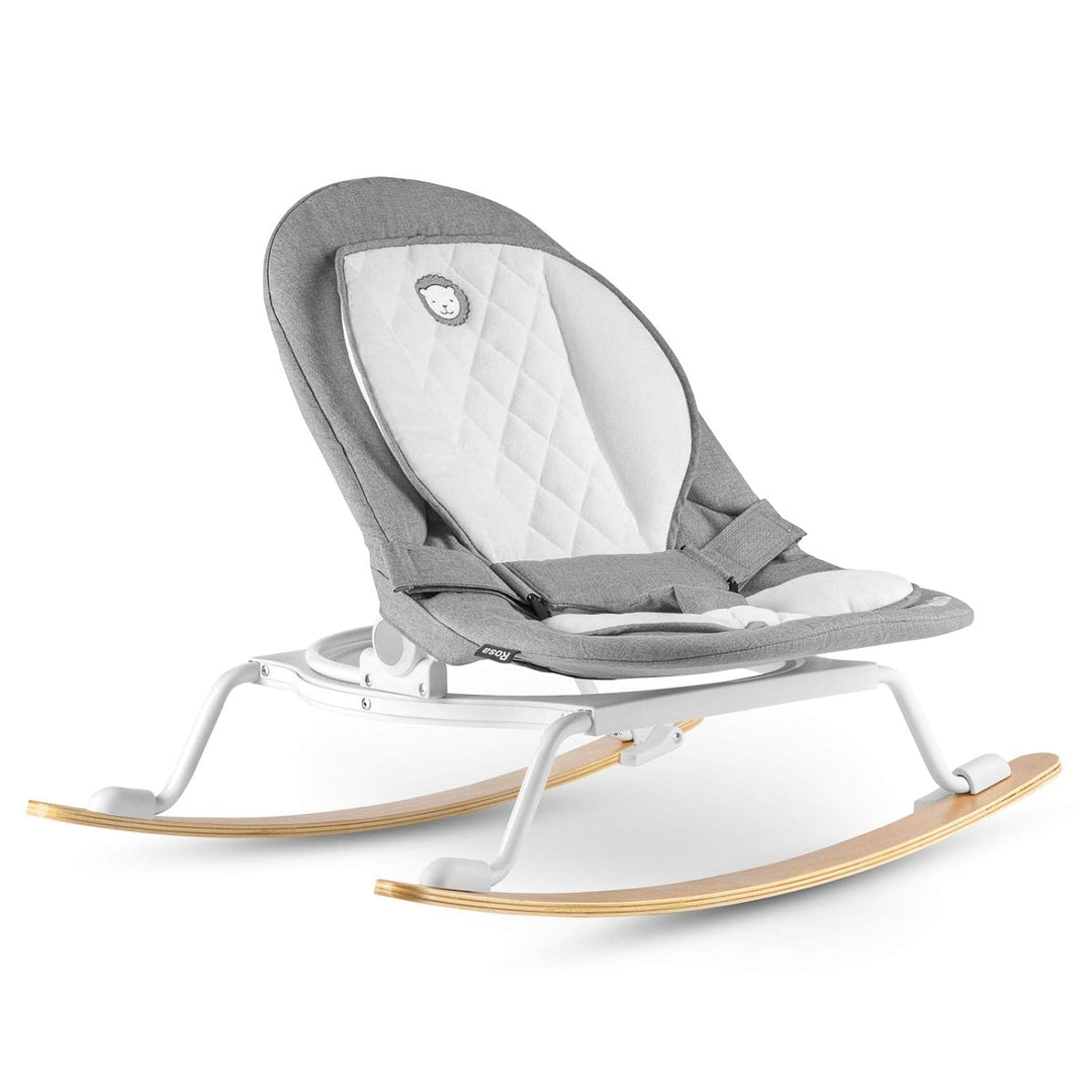 Lionelo Babywippe ROSA, Wippe für Neugeborene, Babyschaukel, Schaukel für Kleinkinder, 90° drehbar,