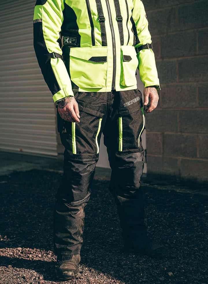 TEXPEED Motorradhose Mit Protektoren Herren - Textil Wasserdicht Motorroller Motorrad Bikerin Mit Sc