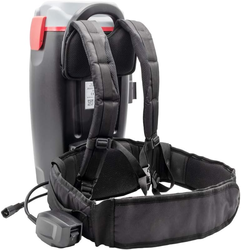 Sprintus 119001, Rucksacksauger, Schwarz, Rot, Grau, 890 W, 6 liters