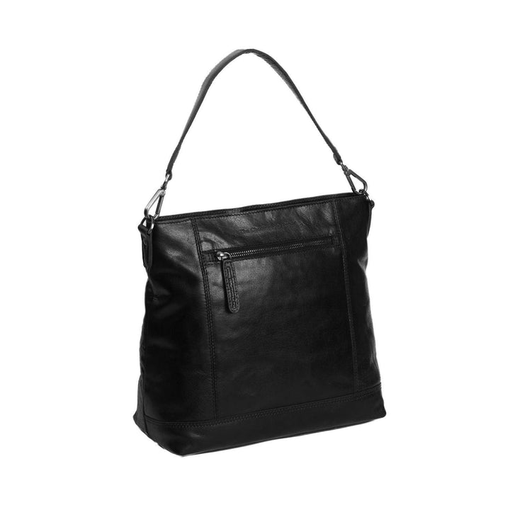 The Chesterfield Brand Antique Buff Annic Schultertasche Leder 30 cm Schwarz, Schwarz