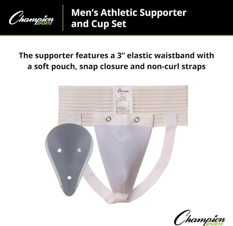 Champion Sports Herren Cup und Athletic Supporter, L