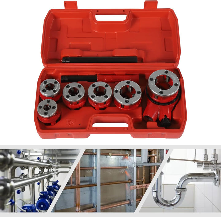 Ratschen-Rohrgewindeschneid-Set, Manuelles Rohrgewindeschneid-Werkzeug-Set, Rohrgewindeschneid-Set f