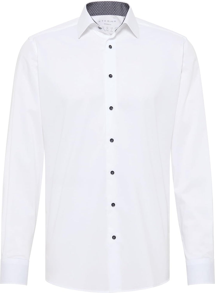 ETERNA Herren Performance Shirt MODERN FIT 38 Weiss, 38 Weiss