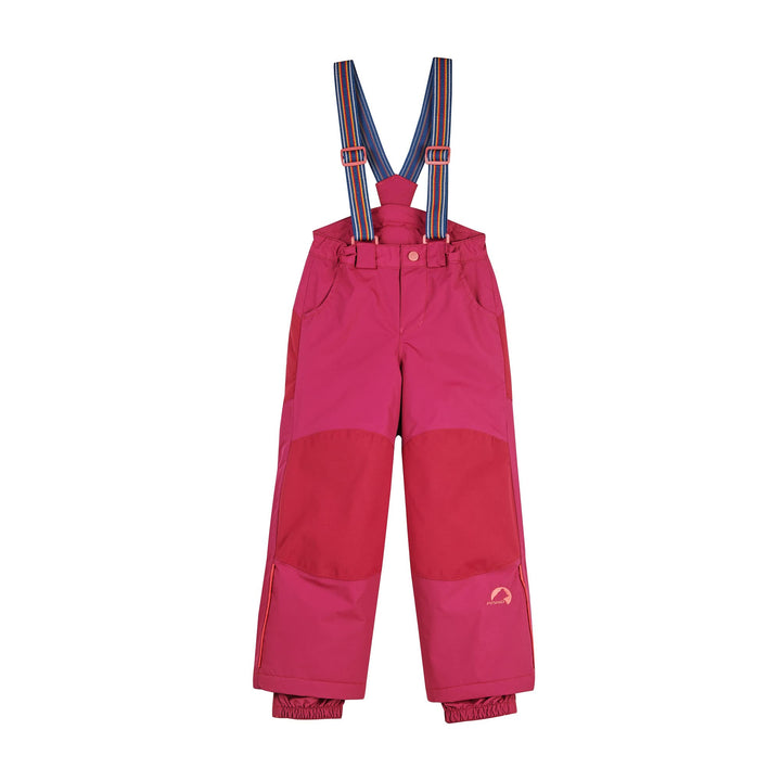 Finkid Ruuvi Rot - wasserdichte verstärkte Kinder Schneehose, Grösse 100-110 - Farbe Beet Red