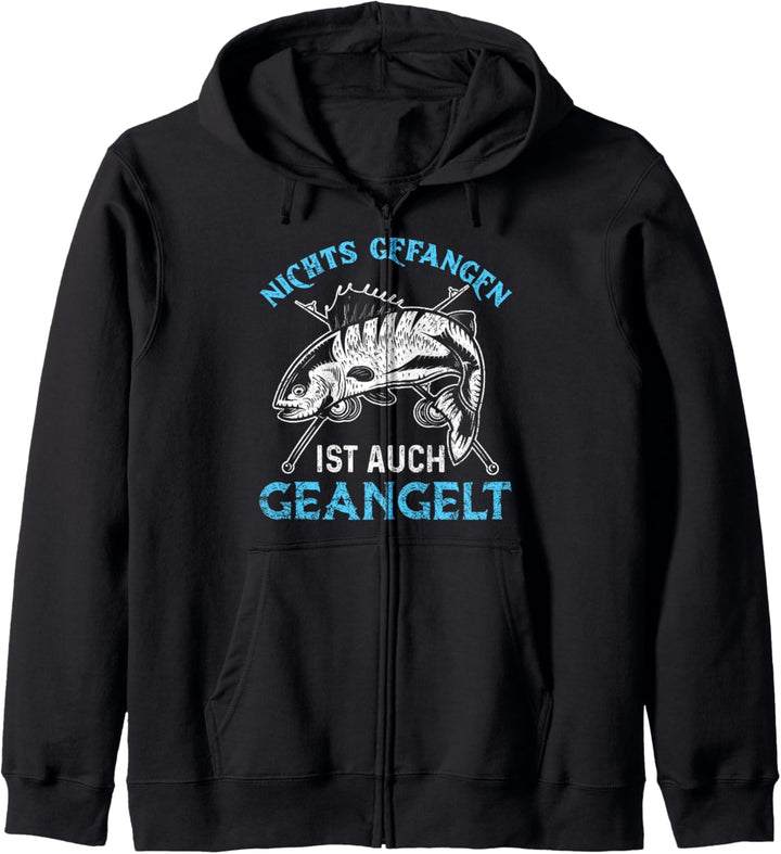 Nichts Gefangen Ist Auch Geangelt Angler Angeln Spruch Kapuzenjacke
