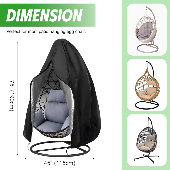 Hängesessel Abdeckung Hängestuhl Schutzhülle Ei-Stuhlbezug 210D | Outdoor Egg Chair Cover Wasserdich