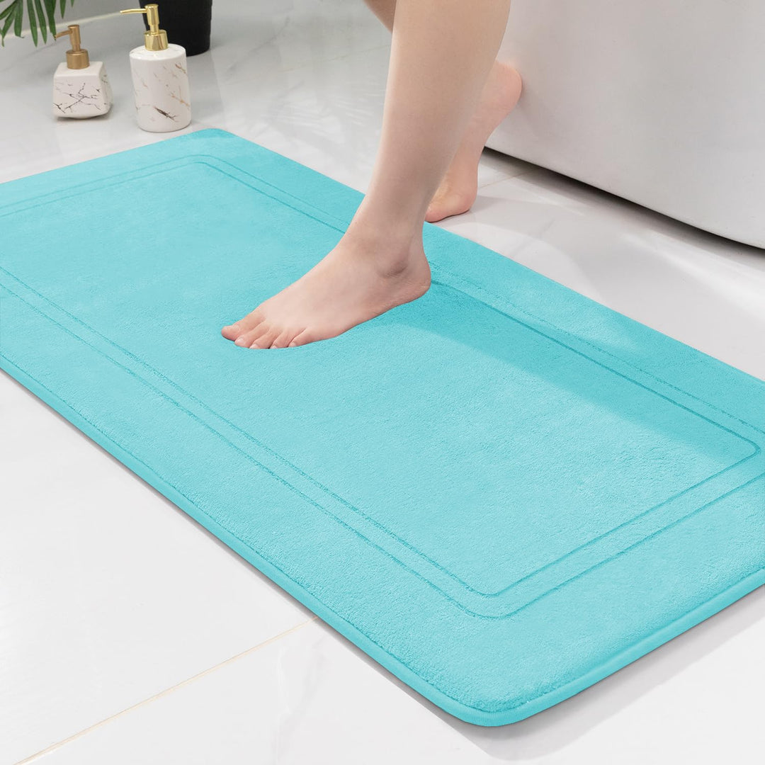 chakme Badematte rutschfest,Badezimmerteppich Weich Badteppich Saugfähige Badvorleger Duschvorleger