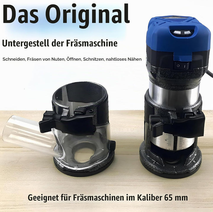 Trimmmaschinenbasis Aluminium-Fräserbasis, Palm-Fräserbasis Legierung Holzbearbeitungs-Trimmerbasis