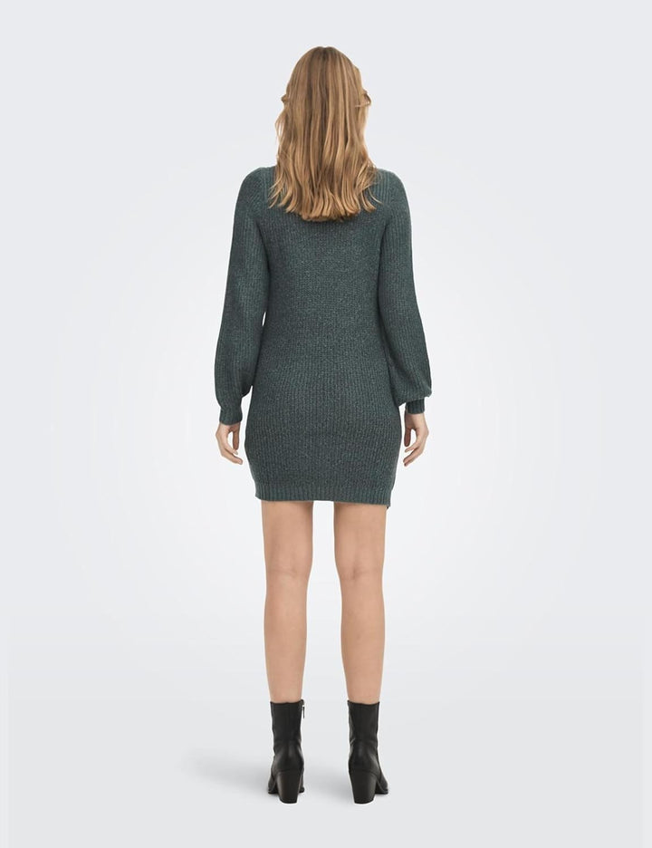 JACQUELINE de YONG Female Strickkleid JDYWHITNEY Kurzes Kleid XXS North Atlantic/Detail:w Black Ply,