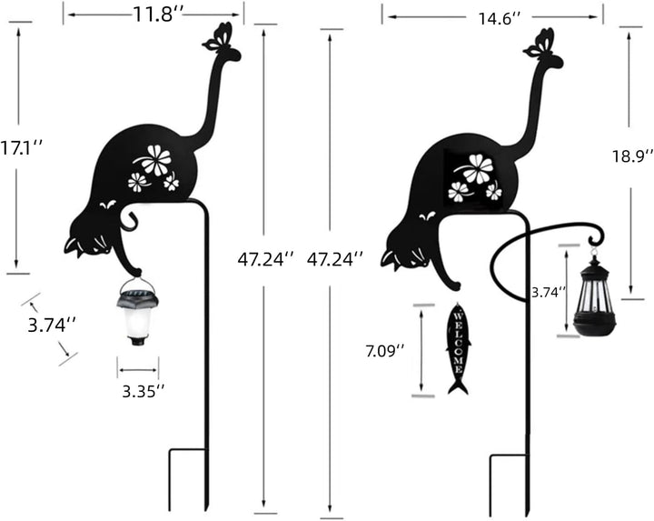 Hunde Pfahl Aus Metall, Dekorativer Hunde Pfahl für Draussen, Dekoratives Einweihung Ornament Aus Me