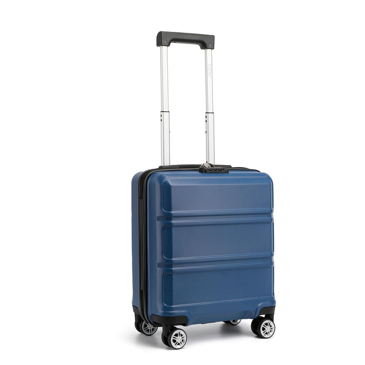 KONO Handgepäck Koffer EasyJet 45x36x20 ABS+PC Hartschale, Dunkelblau | Leichte Kabinenkoffer für Fl
