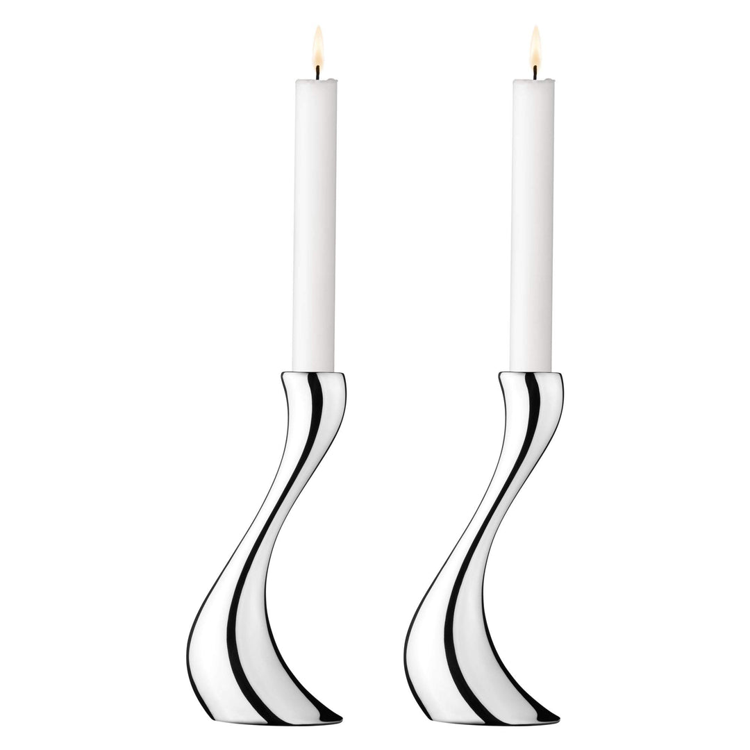Georg Jensen Kerzenhalter-Set Cobra (M) (2-teilig) 20cm, 20cm