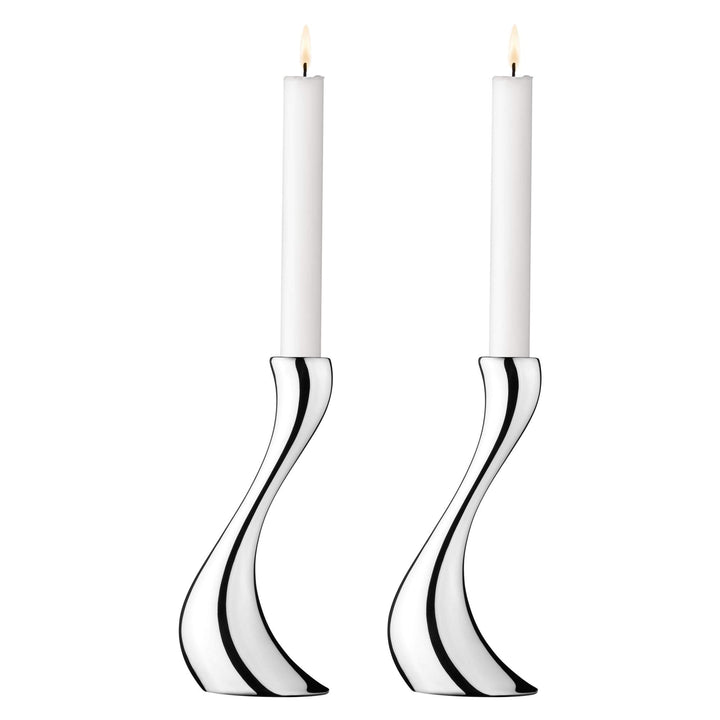 Georg Jensen Kerzenhalter-Set Cobra (M) (2-teilig) 20cm, 20cm
