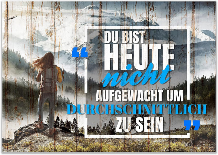 wandmotiv24 Poster als Wanddeko, Grösse Din A0, durchschnittlich, Berge, Holz, Moderne Wanddeko, Wan