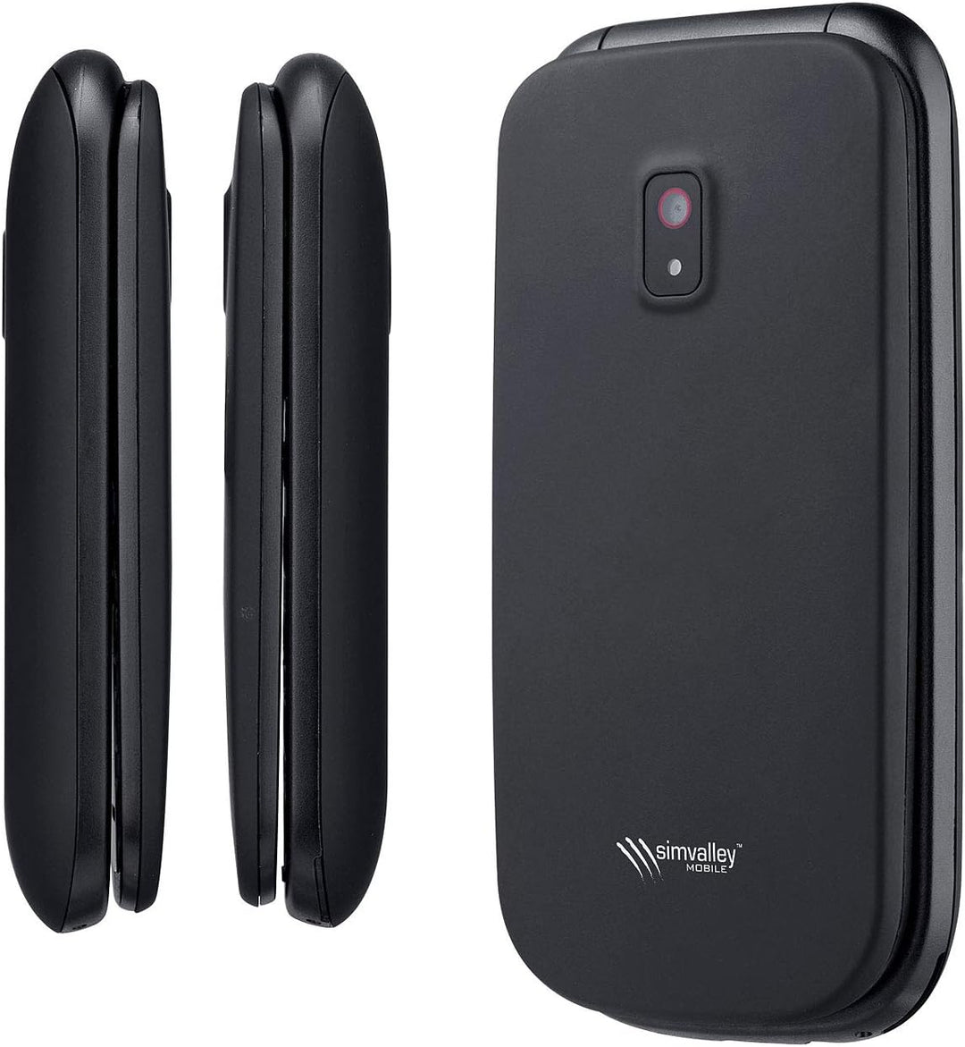 simvalley MOBILE Klapptelefon: Notruf-Klapphandy XL-949 mit Garantruf Easy, Dual-SIM und Bluetooth (
