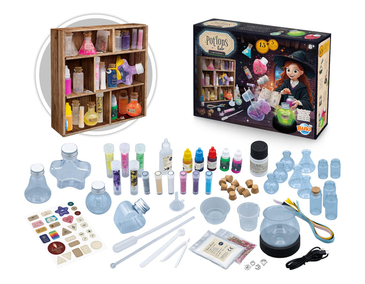 BUKI 2176 - Zaubertrank Set für Kinder ab 8 Jahren – Bastelset mit 5 magischen Experimenten – Ab 8 J