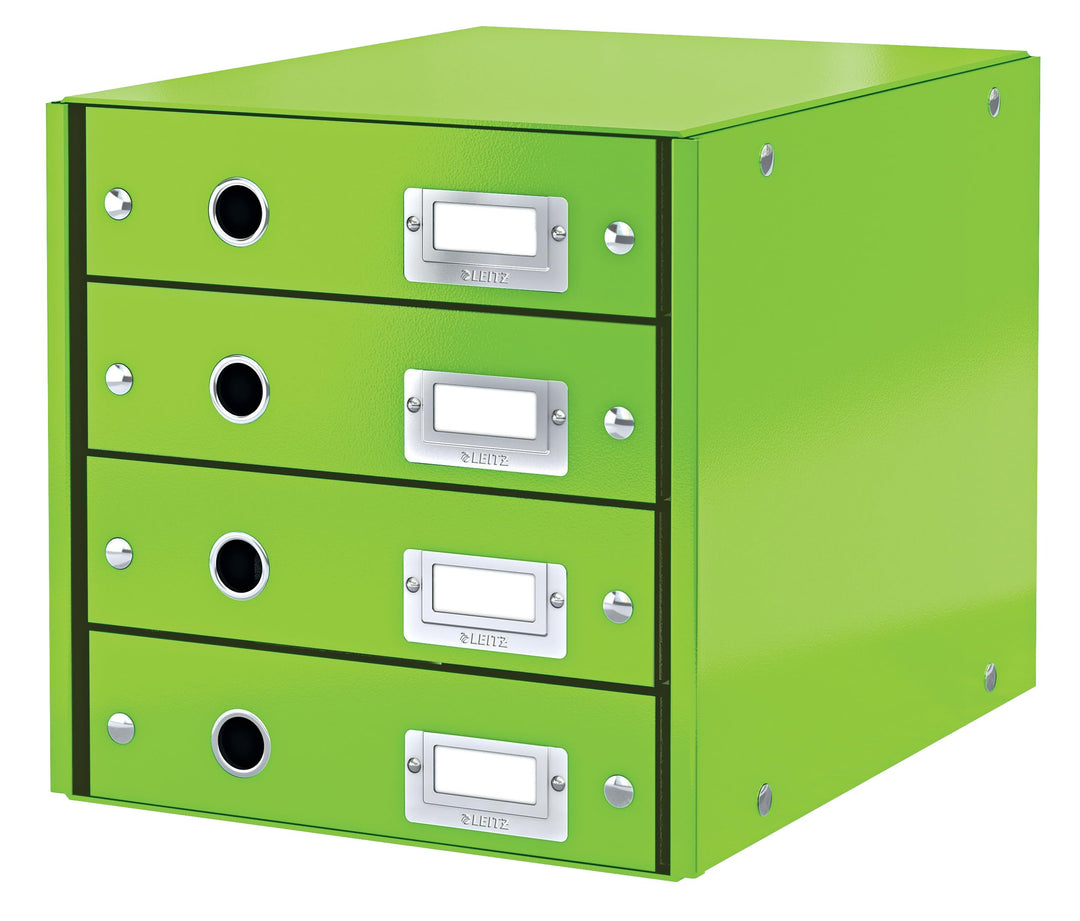 Leitz Schubladenset Click & Store WOW 4 Schubladen, Grün, 286 x 282 x 358 mm 4 Schubladen Grün, 4 Sc