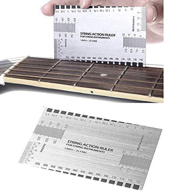 Gitarren-Gitarrenbauer-Werkzeugset, einschliesslich Sander Radius Gauge String Action Lineal Griffbr