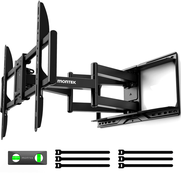 monTEK TV Wandhalterung für die meisten 37–90 Zoll Fernseher bis 75 kg, Wandhalterung Fernseher mit