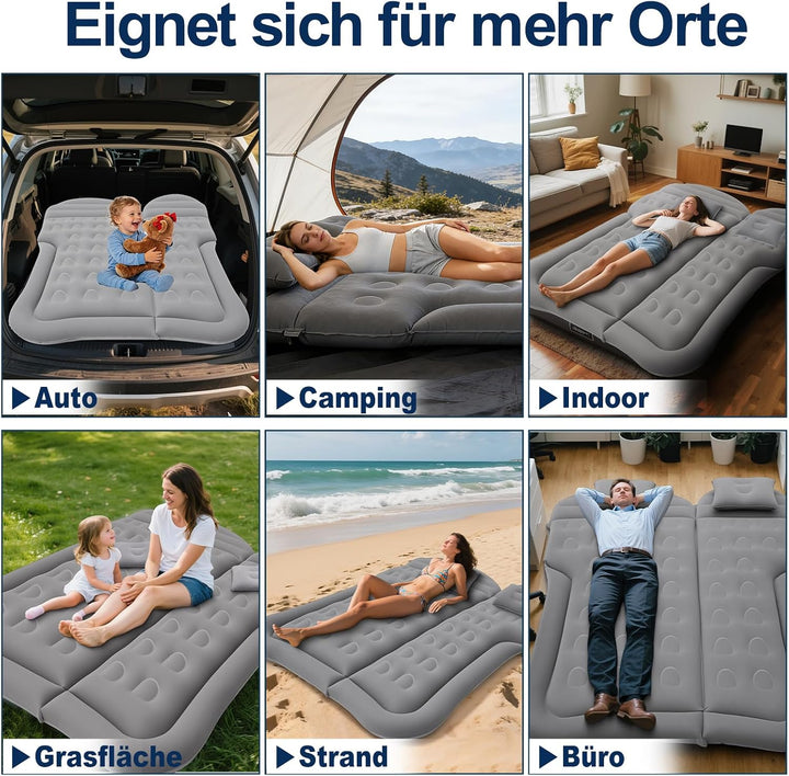 SUV Auto Matratze Luftmatratze, Aufblasbare Auto Luftmatratze für Kofferraum & Rückbank, Luftbett Au