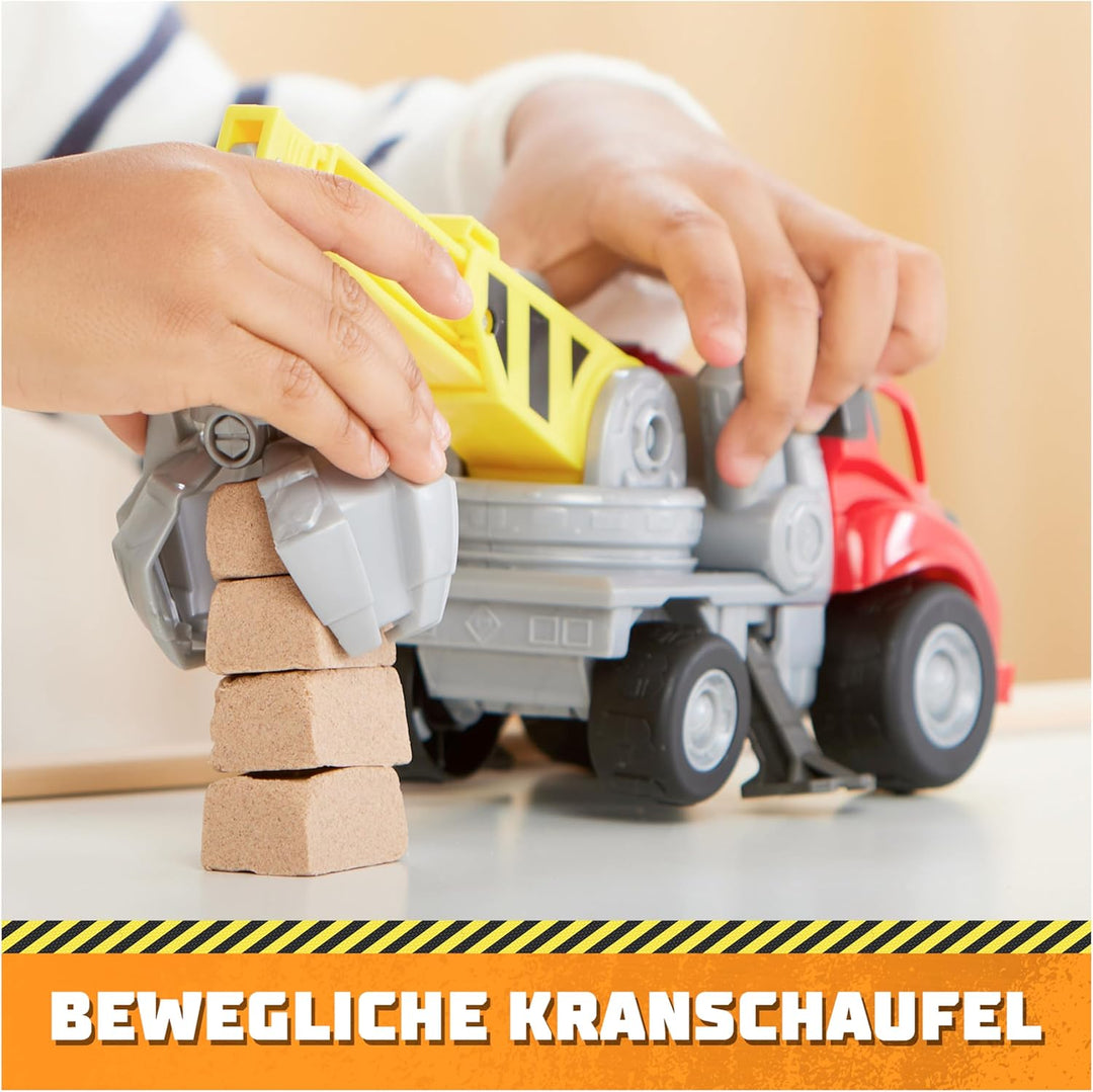 Rubble & Crew - Kran-Baufahrzeug mit Charger-Figur (Basis Fahrzeug), Spielzeug für Kinder ab 3 Jahre
