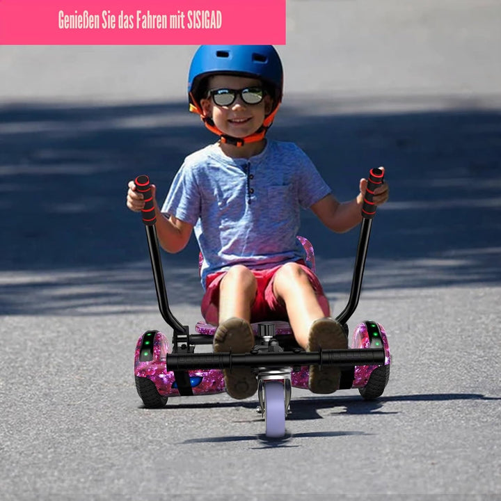 SISIGAD Hoverboard Kart Scooter für alle Gelände Self Balanciert 6,5 Zoll mit Bluetooth Lautsprecher