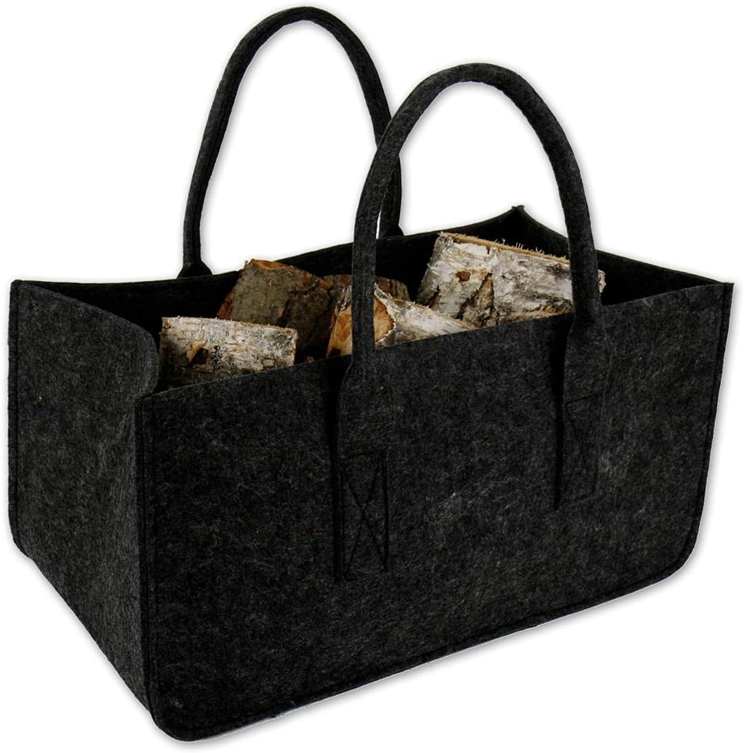 Close Up Filztasche Kaminholztasche Filzkorb Korb Kaminholzkorb Filz Zeitungsständer Einkaufstasche