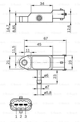Van Wezel 0 281 002 593 Sensor, Ladedruck