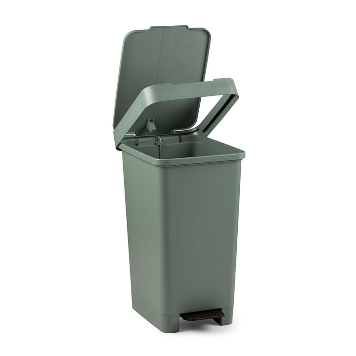 TATAY Smart 25L Mülleimer mit Pedal | Kompaktes und funktionales Design | Für Innen Und Aussen | Für