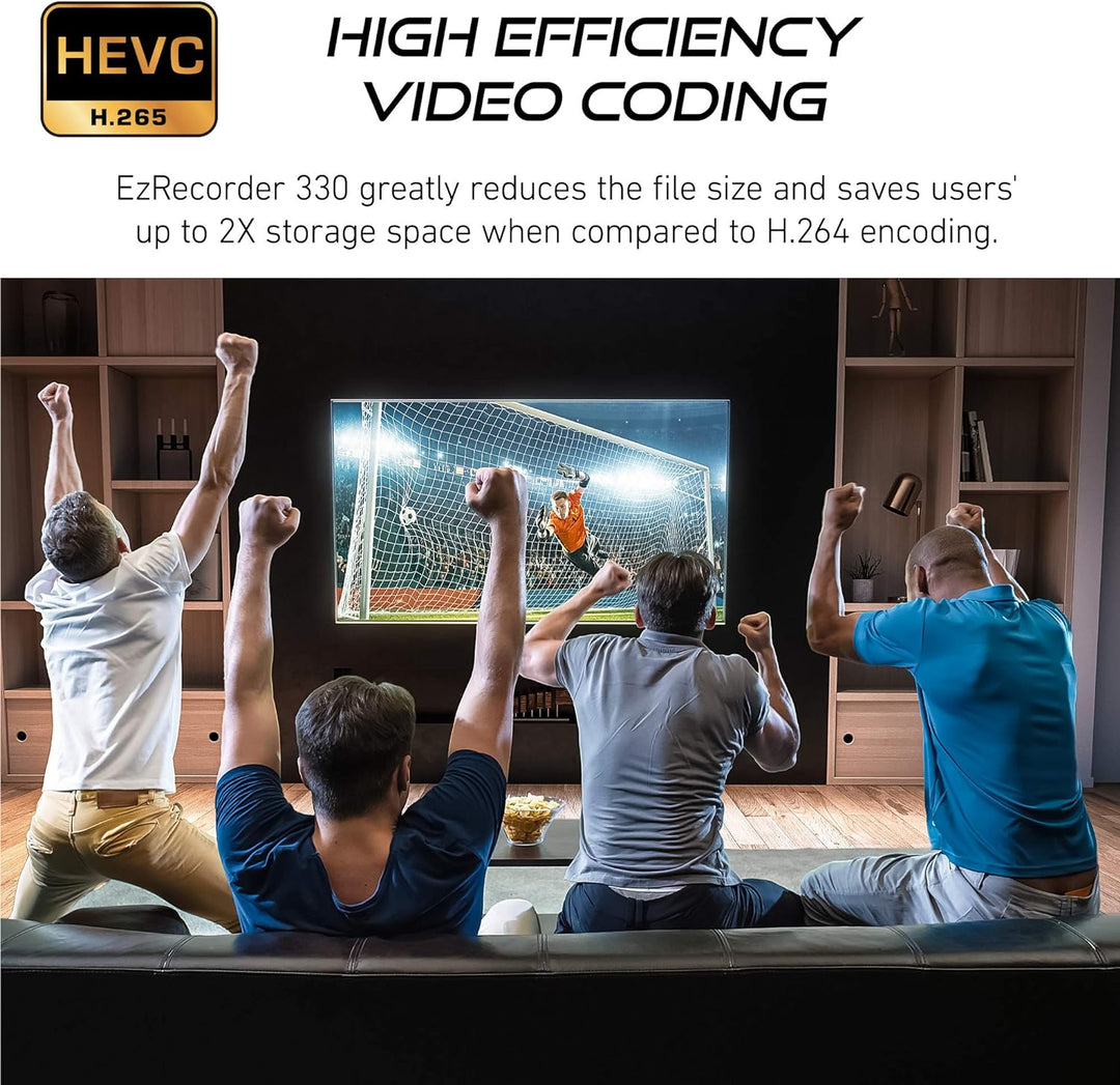 AVerMedia EZRecorder 330, 4K Pass-Through- und 1080p-Aufnahme, HDMI-Recorder, PVR, DVR, Switch, Retr