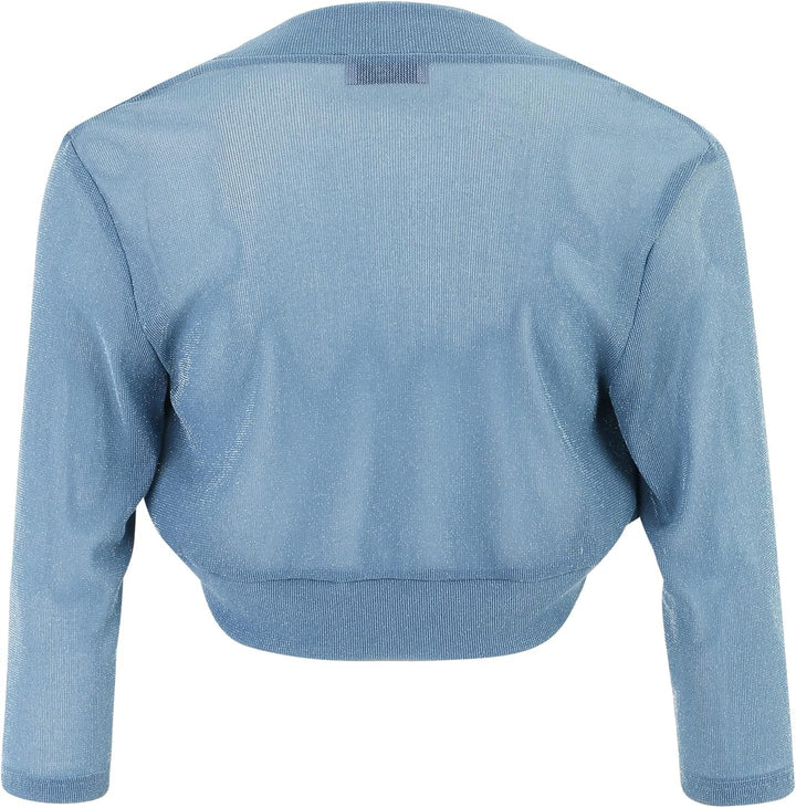 Vera Mont Damen Blazer 42 Blue/Silver, 42 Blue/Silver