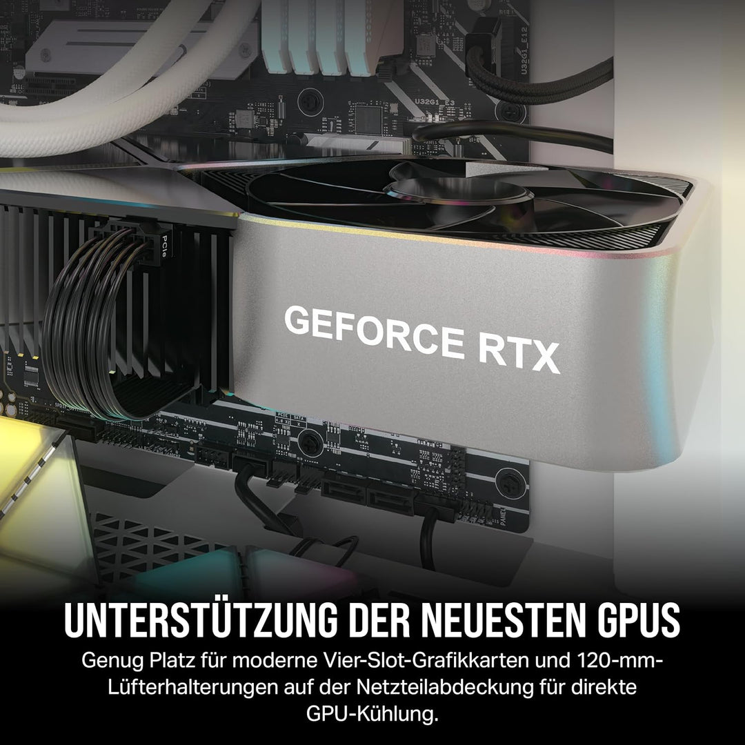 CORSAIR 3000D Airflow Mid-Tower PC-Gehäuse - 3-Pin-Lüfter - Vier-Slot-GPU-Unterstützung - Geeignet F