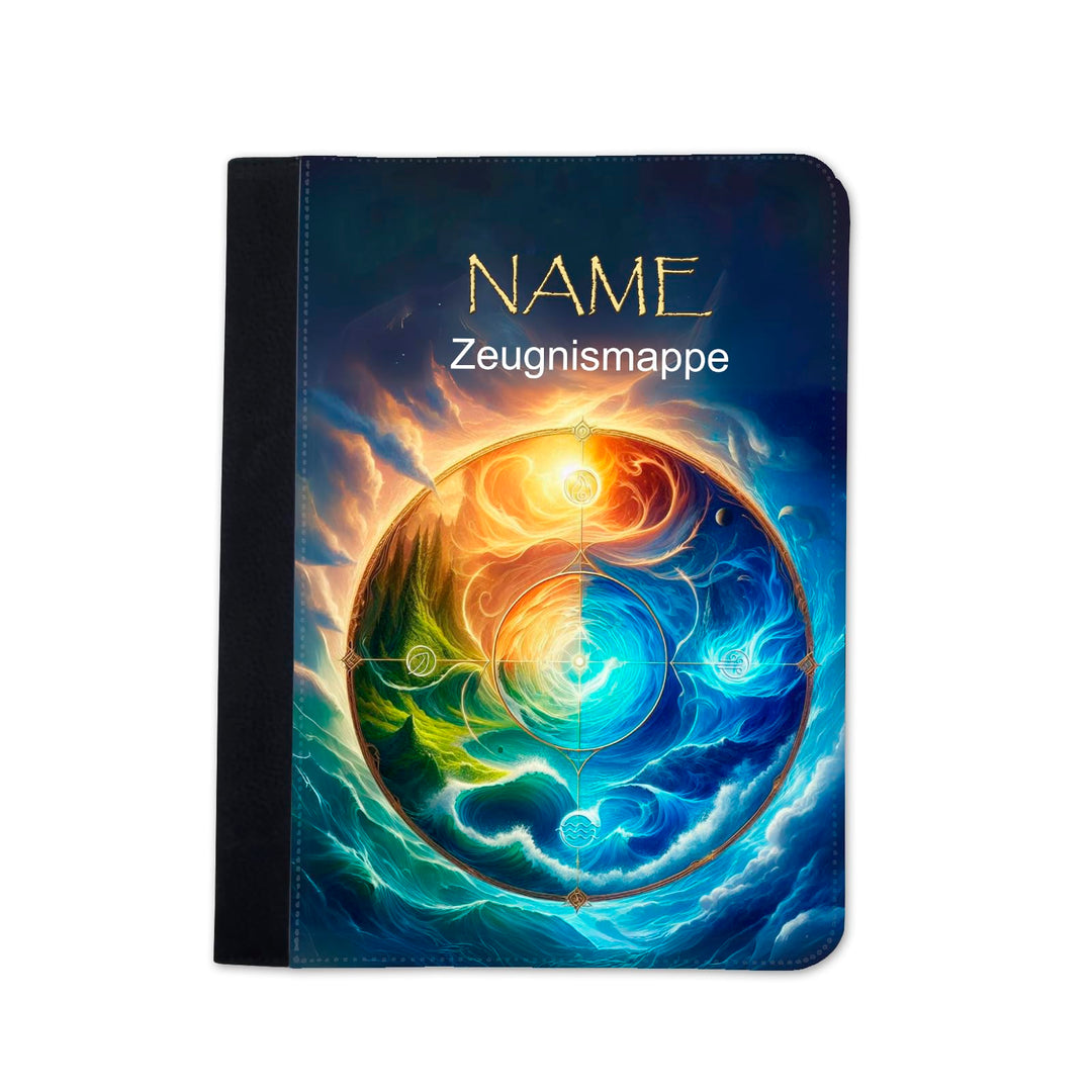Zeugnismappe mit Name | Zeugnismappe personalisiert | mit Klarsichthüllen A4+ | Urkundenmappe | pers