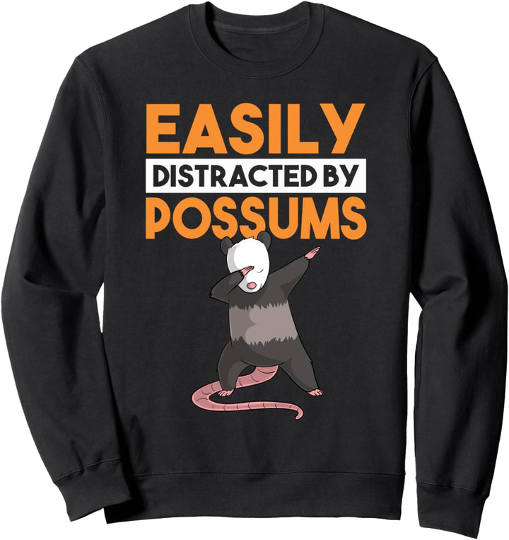 Einfach ablenkbar durch Possums lustiger Tupftanz Sweatshirt