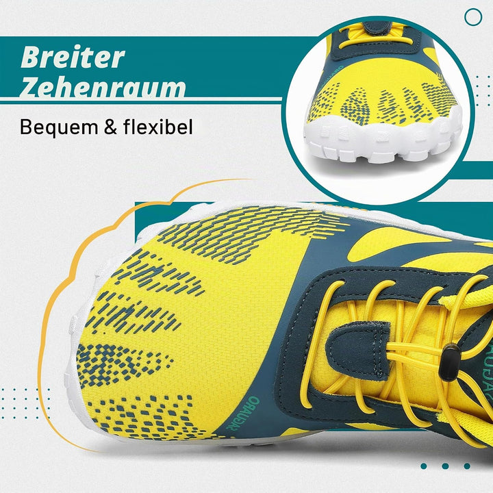 SAGUARO Unisex Barfussschuhe Outdoor Zehenschuhe mit Breite Zehenbox &amp; Zero-Drop Sohle Gr.36-48 37 E