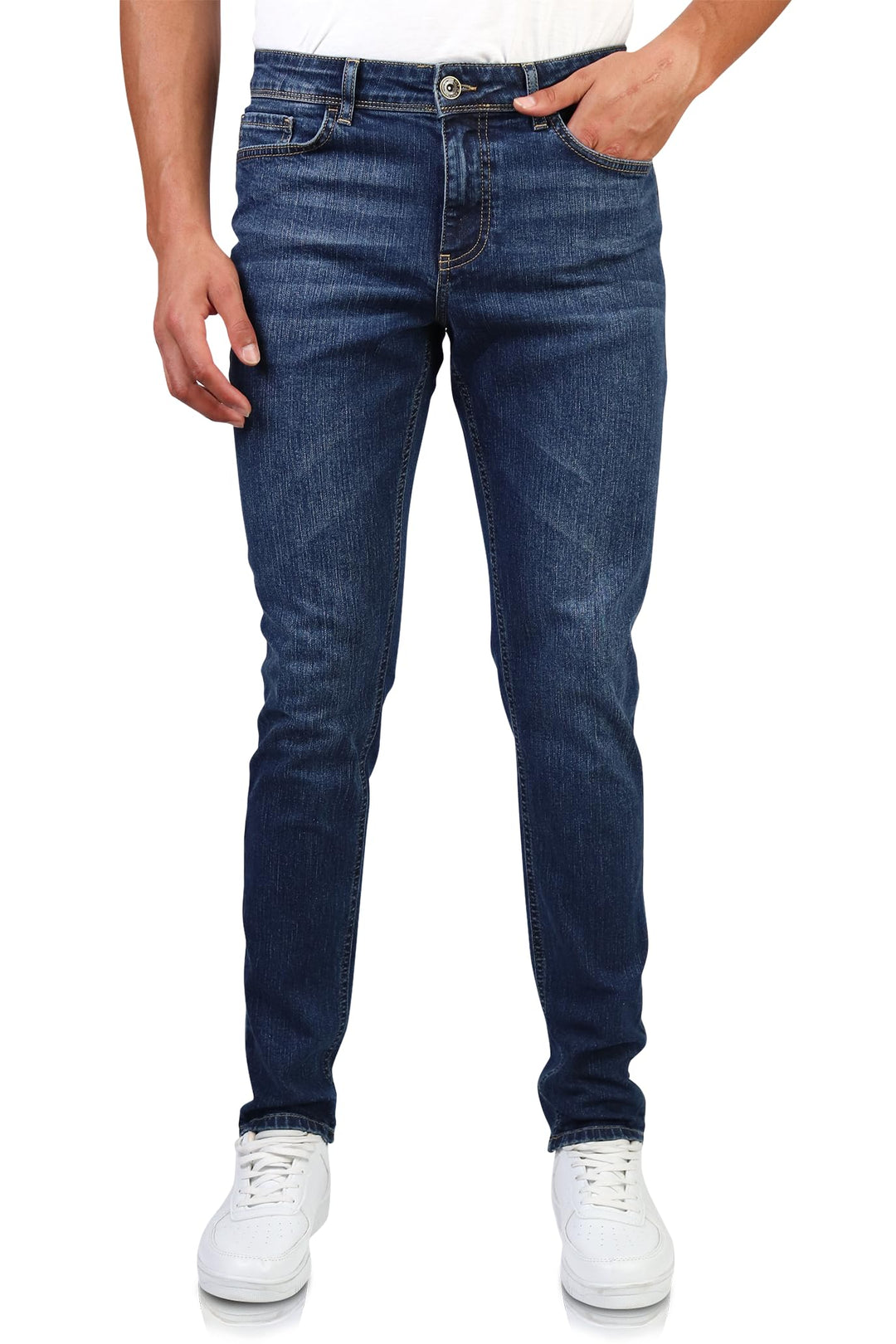 HALAT'S Herren Jeans Slim Fit - Baumwolle Jeanshose Stretch für Herren mit Schlanke Elastizität 32W